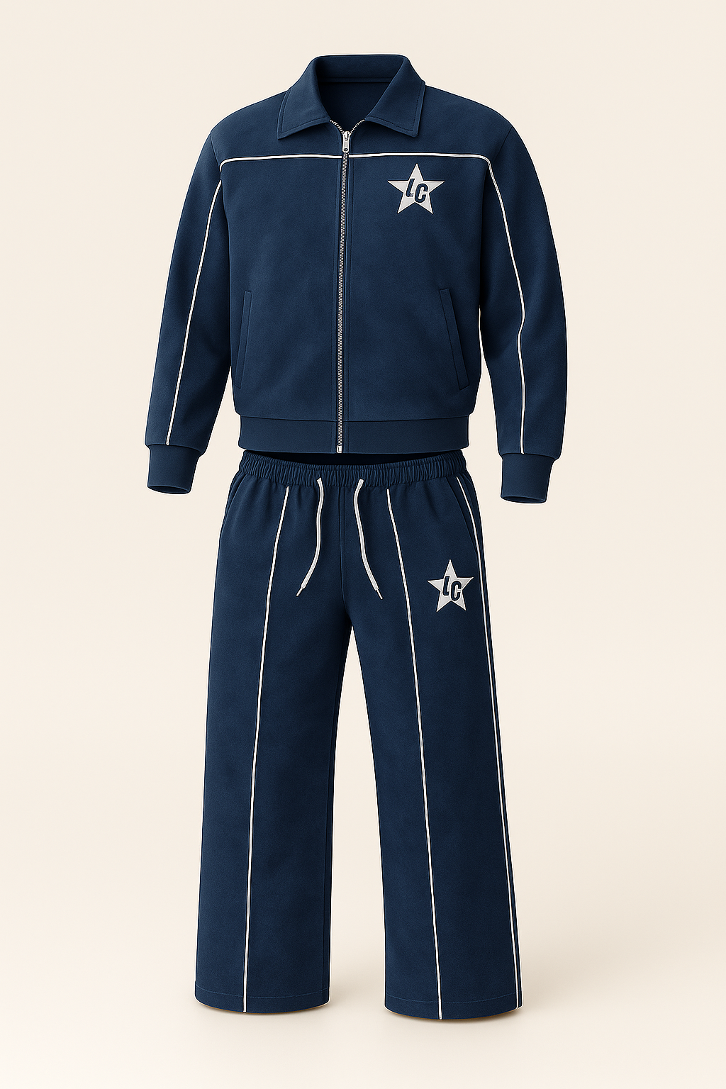 Deep Blue Sweat suit